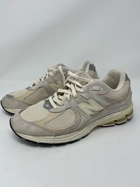 New Balance Men's Ivory M2002RCC Lace Up Athletic Sneakers Suede Low Top Rubber
